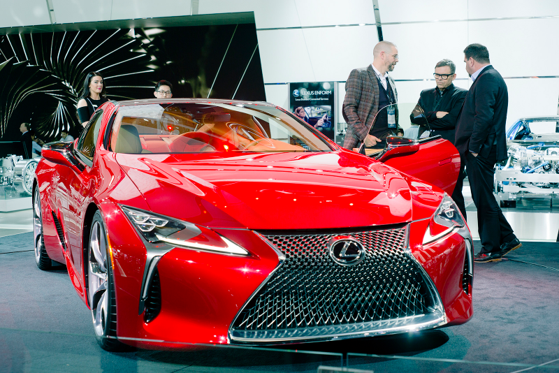 Illustration for article titled Auto Shows Are Filled With Car Companies Spying On Their RivalsÂ